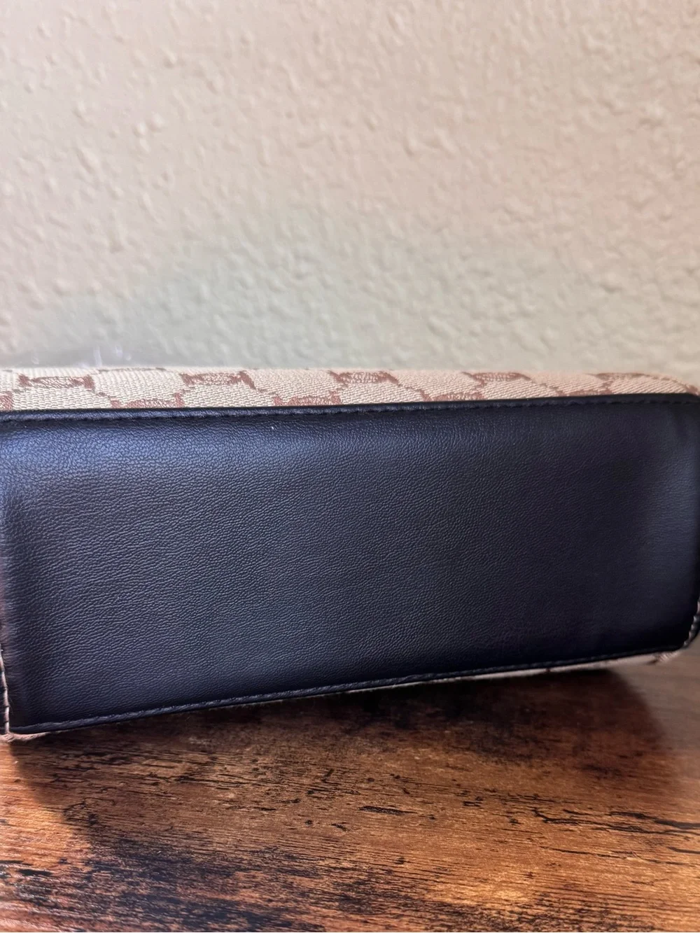 bebe Logo Tallula Mini Satchel with Black Accents